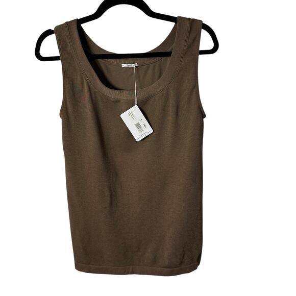 Wolford NEW Large Tank Shell Brown Desert Palm Sleek Sheen - Picture 1 of 10
